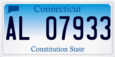 CT license plate AL07933