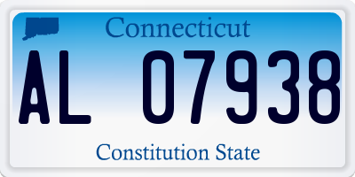 CT license plate AL07938