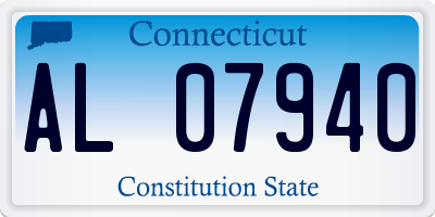 CT license plate AL07940