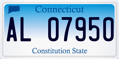 CT license plate AL07950