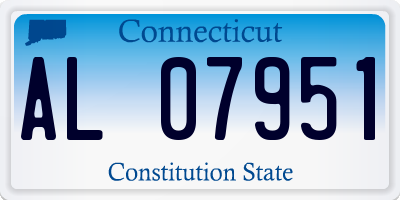 CT license plate AL07951