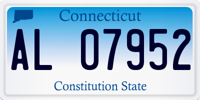 CT license plate AL07952
