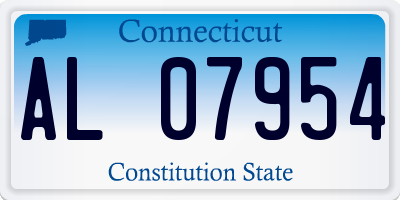 CT license plate AL07954