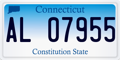 CT license plate AL07955