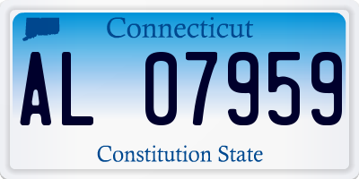CT license plate AL07959