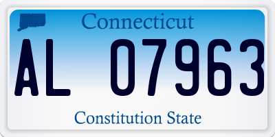 CT license plate AL07963