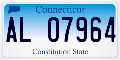 CT license plate AL07964