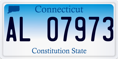 CT license plate AL07973