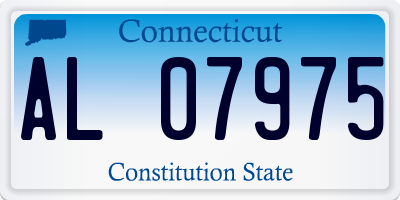 CT license plate AL07975
