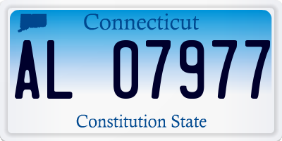 CT license plate AL07977