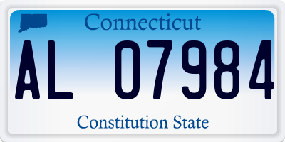 CT license plate AL07984