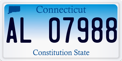 CT license plate AL07988
