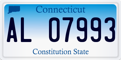 CT license plate AL07993