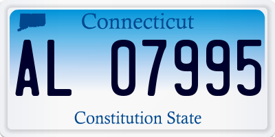CT license plate AL07995