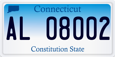 CT license plate AL08002