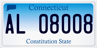 CT license plate AL08008