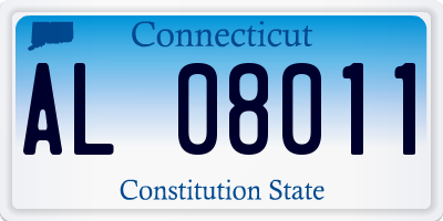 CT license plate AL08011