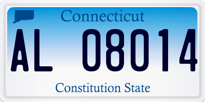 CT license plate AL08014