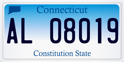 CT license plate AL08019