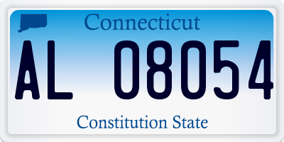CT license plate AL08054