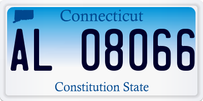 CT license plate AL08066