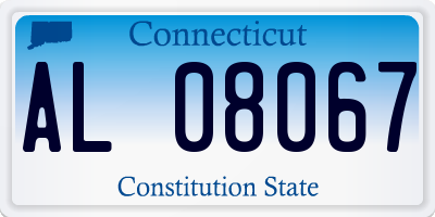 CT license plate AL08067