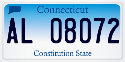 CT license plate AL08072