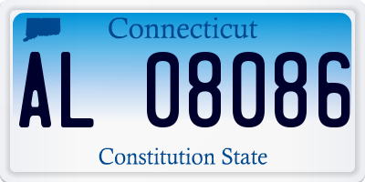 CT license plate AL08086