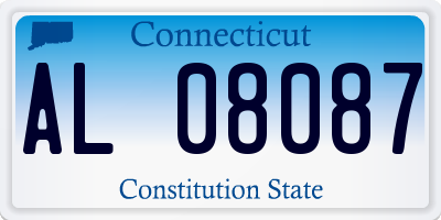 CT license plate AL08087