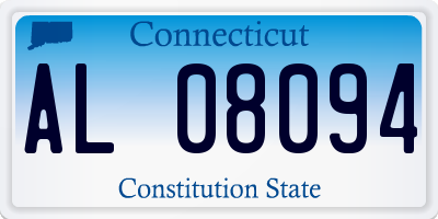 CT license plate AL08094