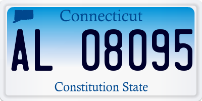 CT license plate AL08095