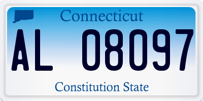 CT license plate AL08097