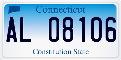 CT license plate AL08106