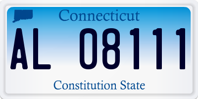 CT license plate AL08111