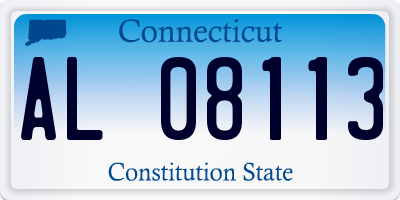 CT license plate AL08113