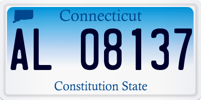 CT license plate AL08137