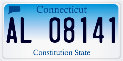 CT license plate AL08141