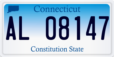 CT license plate AL08147