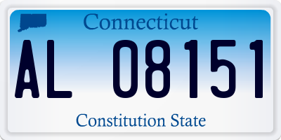 CT license plate AL08151