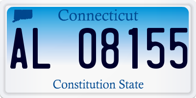 CT license plate AL08155