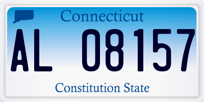 CT license plate AL08157