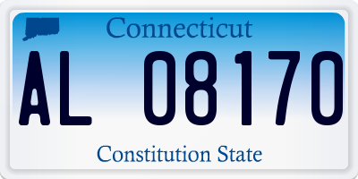 CT license plate AL08170
