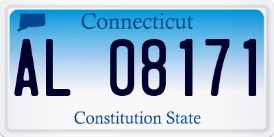 CT license plate AL08171