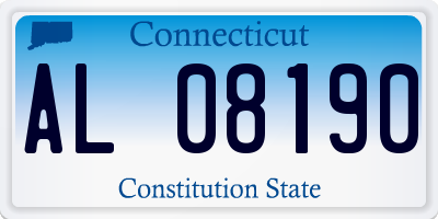CT license plate AL08190