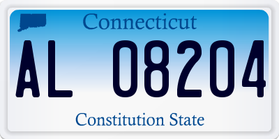 CT license plate AL08204