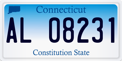 CT license plate AL08231