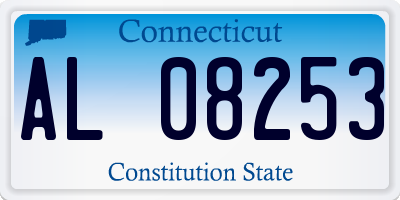 CT license plate AL08253