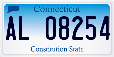 CT license plate AL08254