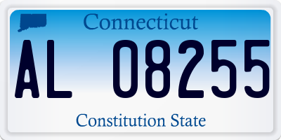 CT license plate AL08255