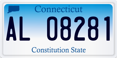 CT license plate AL08281